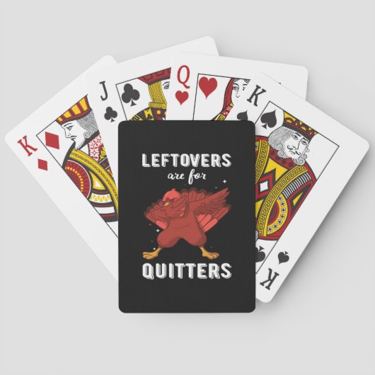 Leftovers sind für Quitters III Classic Funny Retr Spielkarten (Rückseite)