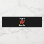 Leftovers sind für Quitters III Classic Funny Retr Wasserflaschenetikett (Einzelnes Label)