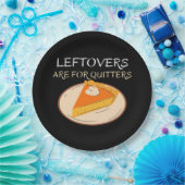Leftovers sind für Quitters Pie Classic Funny Tren Pappteller (Party)