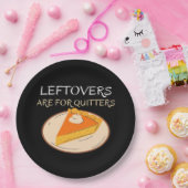 Leftovers sind für Quitters Pie Classic Funny Tren Pappteller (Party)