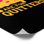 Leftovers sind für Quitters Pizza Thanksgivin Poster (Ecke)