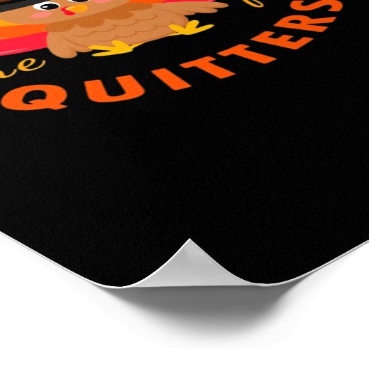 Leftovers sind für Quitters Türkei Weihnachtsklass Poster (Ecke)