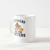 Leftovers sind für Quitts Erntedank Tag Türkei Kaffeetasse (Vorderseite Links)