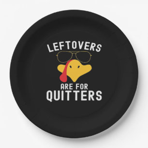 Leftovers sind für Quitts Erntedank Tag Türkei Pappteller