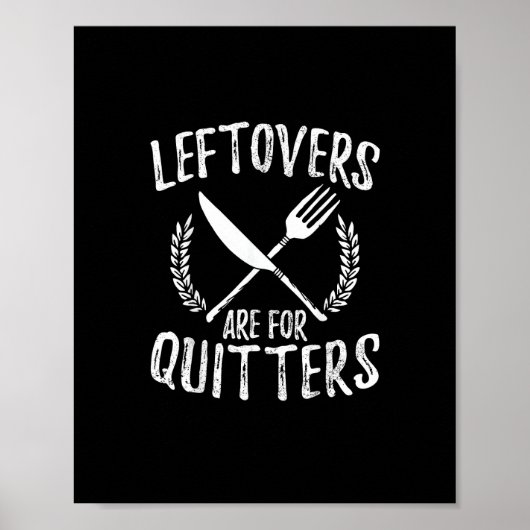 Leftovers sind für Quittung Türkei Erntedank Tag Poster (Vorne)