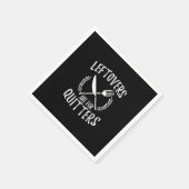 Leftovers sind für Quittung Türkei Erntedank Tag Serviette (Ecke)