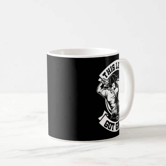 Lefty Golfer Left Hander Golf Left Handed Golfing  Kaffeetasse (VorderseiteRechts)