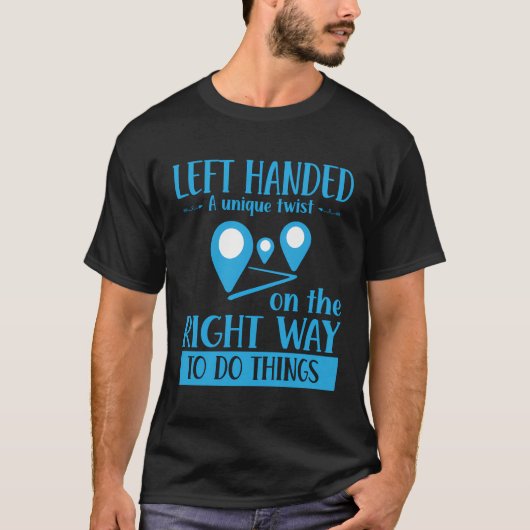 Lefty Life Funny Verlassen Handgriff Verlassen Han T-Shirt (Vorderseite)