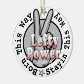 Lefty Power Verlassen Handdekoration Keramik Ornament (Links)
