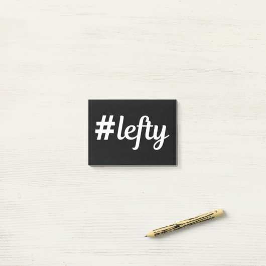 # Lefty Verlassen Hander's Post-it Klebezettel (Auf Schreibtisch)
