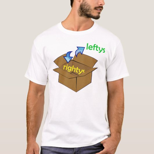 Leftys sind außerhalb des Box-T - Shirt (Vorderseite)