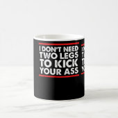 Leg Amputee Funny Spaß Amputation Support Joke G Kaffeetasse (Mittel)
