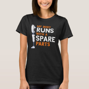 Leg Amputee Rollstuhlthema und Bioinc Leg 6 T-Shirt