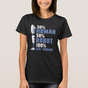 Leg Amputee Rollstuhlthema und Bioinc Leg T-Shirt