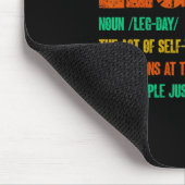 Leg Day Definition Gym Pump Oversified Gym Workout Mousepad (Ecke)