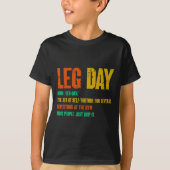 Leg Day Definition Gym Pump Oversified Gym Workout T-Shirt (Vorderseite)