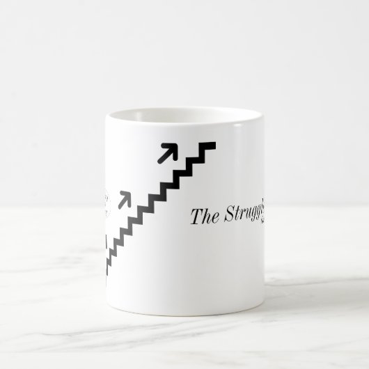 Leg Day - Der Kampf ist real Kaffeetasse (Mittel)