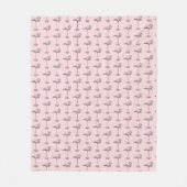 Leg Day Elegant Flamingo Fun Fitness Fleecedecke (Vorderseite)