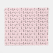 Leg Day Elegant Flamingo Fun Fitness Fleecedecke (Vorderseite (Horizontal))