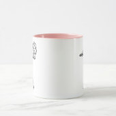 Leg Day Elegant Flamingo Fun Fitness Tasse (Zentrum)