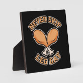 Leg Day - Erntedank Drumstick Gym Fotoplatte (Vorderseite)