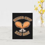 Leg Day - Erntedank Drumstick Gym Hu Karte (Gelbe Blume)