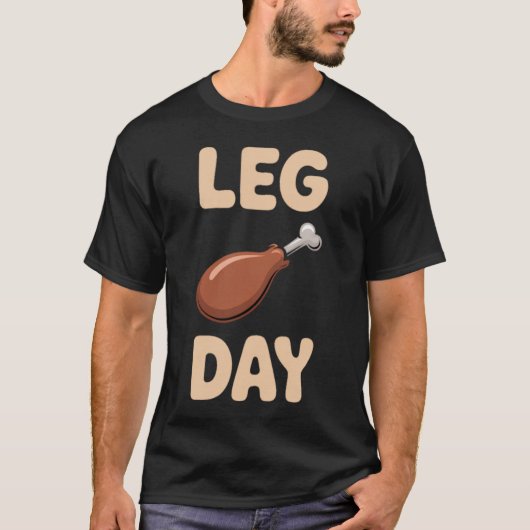 Leg Day - Erntedank Fest & Gym Spaß T-Shirt (Vorderseite)
