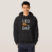 Leg Day Erntedank Türkei Day Kostüm Hoodie (Vorne ganz)