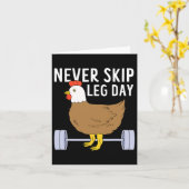 Leg Day Funny Gym Übung Fitness Männer nie überspr Karte (Gelbe Blume)