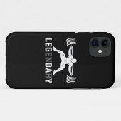 Leg Day - Legendary - Squat - Gym Inspiration Case-Mate iPhone Hülle (Rückseite (Horizontal))