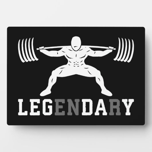 Leg Day - Legendary - Squat - Gym Inspiration Fotoplatte (Vorderseite)