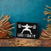 Leg Day - Legendary - Squat - Gym Inspiration Fotoplatte (Seite)