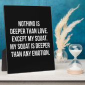 Leg Day - Mein Squat ist tiefer als die Liebe - Fu Fotoplatte (Seite)