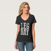 Leg Day Rollstuhl T-Shirt (Vorderseite Vollansicht)
