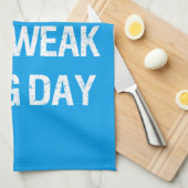 Leg Day - schwache Knie - Funny Novelty Bodybuildi Handtuch (Viertel Falte)