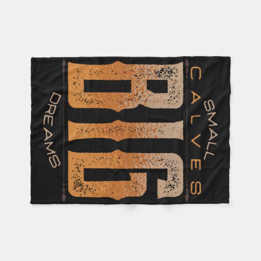 Leg Day Small Calves Big Dreams Funny Workout Gym Fleecedecke (Vorderseite (Horizontal))