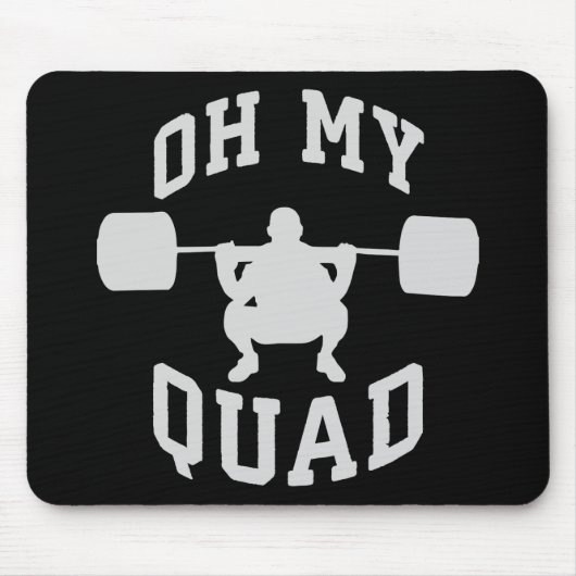 Leg Day - Squat - OH MEIN QUAD - Training Mousepad (Vorne)