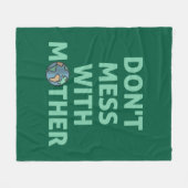 Leg dich nicht mit Mutter an! Fleecedecke (Vorderseite (Horizontal))