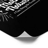 Leg dich nicht mit Mutter Natur an Poster (Ecke)