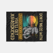 Leg dich nicht mit Nephewsaurus an, du wirst Jurki Fleecedecke (Vorderseite (Horizontal))