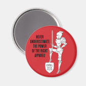 "Leg die komplette Rüstung an"  Magnet (Vorderseite/Rückseite)