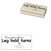 Leg Hold Turns Gummistempel (Stempel)