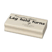 Leg Hold Turns Gummistempel (Stempel)