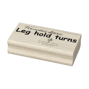 Leg Hold Turns Gummistempel