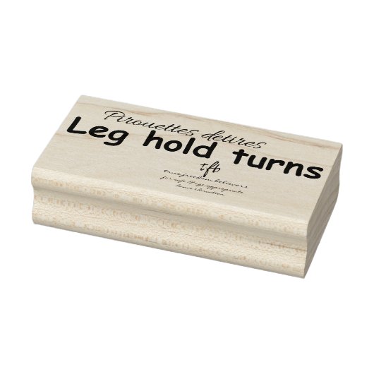 Leg Hold Turns Gummistempel (Stempel)