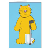 Leg-Katze gebrochen mit Leg als Plaster (Vorne)