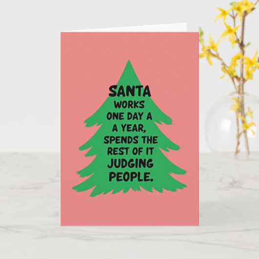 Leg Lamp Weihnachtskarte Karte (Gelbe Blume)