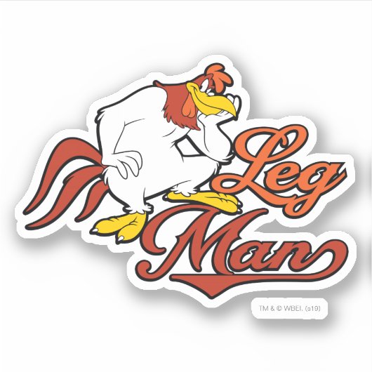 Leg Man Aufkleber (Vorderseite)