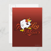 Leg Man Postkarte (Vorne/Hinten)