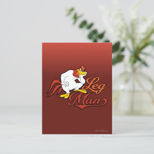 Leg Man Postkarte (Stehend Vorderseite)